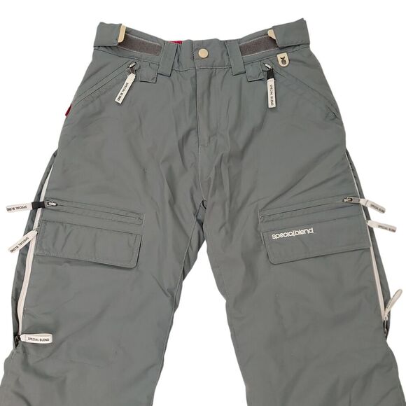 Special Blend Snow Ski Cargo Pants Womens XS Gray Insulated Nylon Winter Outdoor - Picture 2 of 11